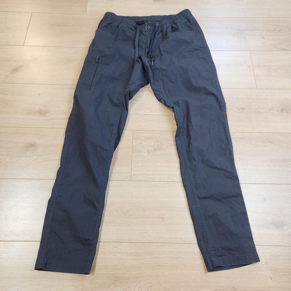 BYLT Pants Mens Large Gray Chino Stretch Ripstop Drawstring Casual Travel